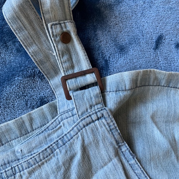 Light Blue Overall Dress - Picture 3 of 3